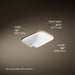 3/4 view of product with dimensions