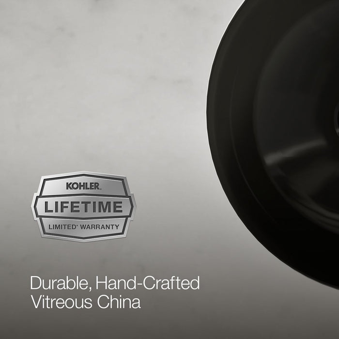 KOHLER K-29000 Caxton 16-1/8" round undermount bathroom sink, no overflow