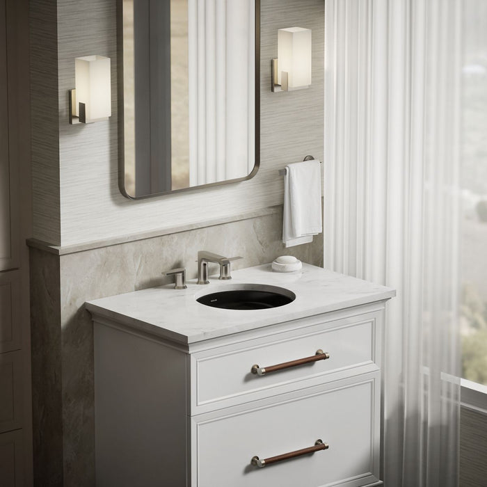 KOHLER K-29000 Caxton 16-1/8" round undermount bathroom sink, no overflow