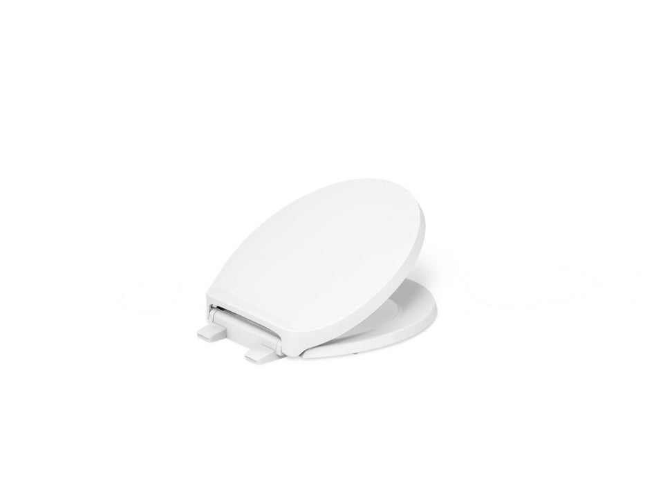 KOHLER K-29031-0 K-29031 Drift ReadyLatch Quiet-Close Round-front Toilet Seat, white