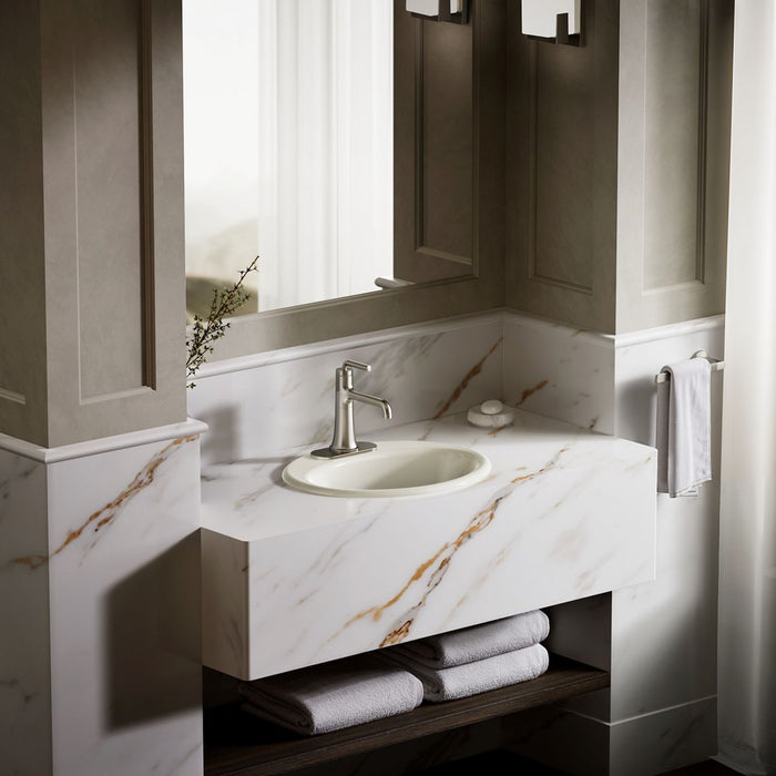 KOHLER K-2905-1 Farmington 19-1/4" oval drop-in bathroom sink