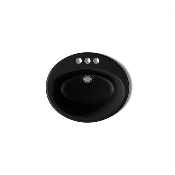 KOHLER K-2905-4 Farmington 19-1/4" oval drop-in bathroom sink