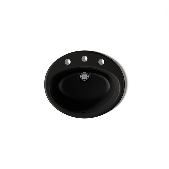 KOHLER K-2905-8 Farmington 19-1/4" oval drop-in bathroom sink