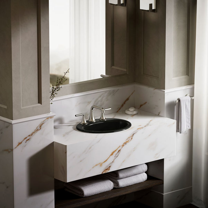 KOHLER K-2905-8 Farmington 19-1/4" oval drop-in bathroom sink