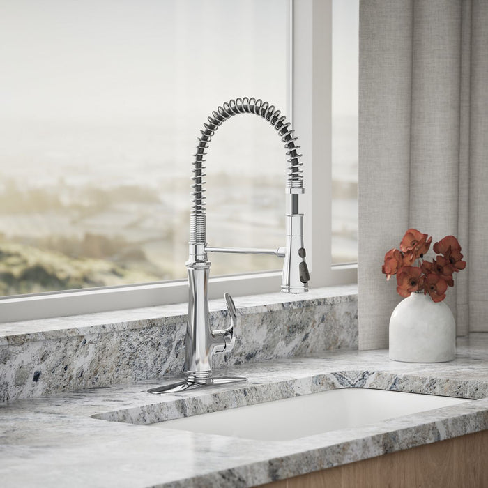 KOHLER K-29106 Bellera Semi-professional kitchen sink faucet with three-function sprayhead