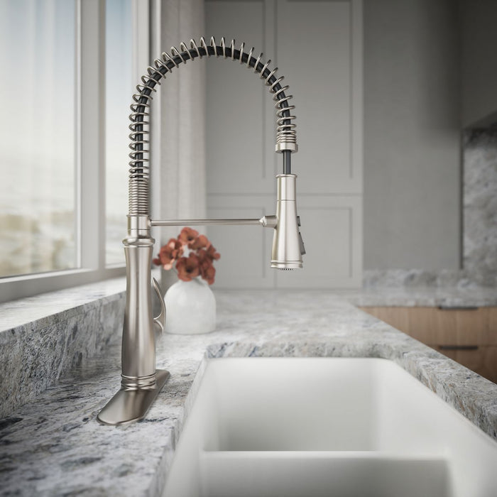 KOHLER K-29106 Bellera Semi-professional kitchen sink faucet with three-function sprayhead