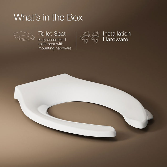 KOHLER K-29177-GC Stronghold Elongated toilet seat