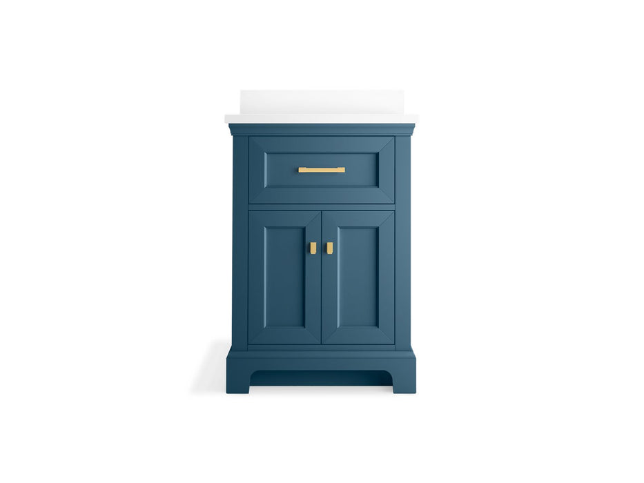 KOHLER K-29259-BD1 Charlemont 24" bathroom vanity cabinet with sink and quartz top