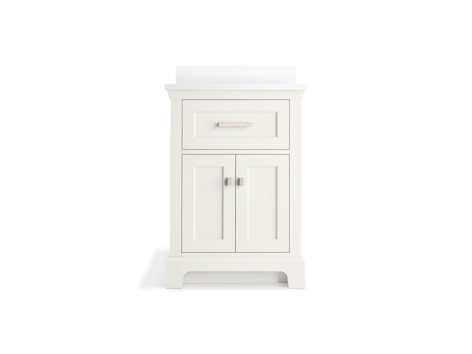 KOHLER K-29259-BD1 Charlemont 24" bathroom vanity cabinet with sink and quartz top