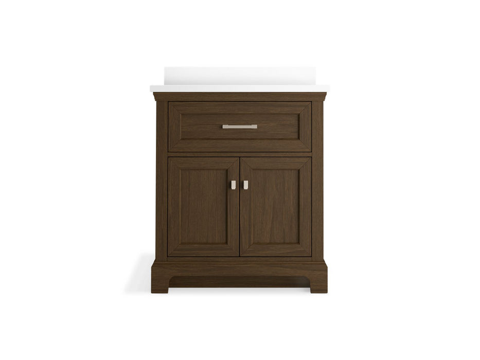KOHLER K-29260-BD1 Charlemont 30" bathroom vanity cabinet with sink and quartz top