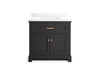 KOHLER K-29261-BD1 Charlemont 36" bathroom vanity cabinet with sink and quartz top, ferrous grey - view 5