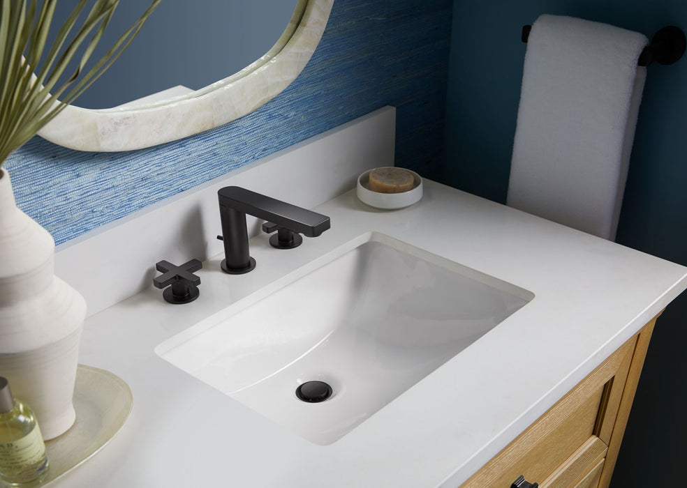 KOHLER K-29261-BD1 Charlemont 36" bathroom vanity cabinet with sink and quartz top, light oak - view 4