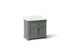 KOHLER K-29261-BD1 Charlemont 36" bathroom vanity cabinet with sink and quartz top, umbral green - view 2