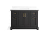 KOHLER K-29262-BD1 Charlemont 48" bathroom vanity cabinet with sink and quartz top, ferrous grey - view 4