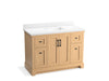 KOHLER K-29262-BD1 Charlemont 48" bathroom vanity cabinet with sink and quartz top, light oak - view 2