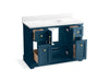 KOHLER K-29262-BD1 Charlemont 48" bathroom vanity cabinet with sink and quartz top, tidal blue - view 2