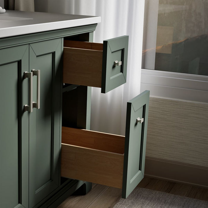 KOHLER K-29262-BD1 Charlemont 48" bathroom vanity cabinet with sink and quartz top, umbral green - view 5