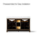 KOHLER K-29263-BD1 Charlemont 60" bathroom vanity cabinet with sinks and quartz top, draper oak - view 5
