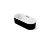 KOHLER K-29325-7 Volute 63" x 28-3/8" freestanding bath with shroud, white