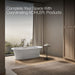 KOHLER K-29326-0 Volute 63" x 28-3/8" freestanding bath with base, white - view 4