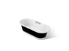 KOHLER K-29326-P5B0 Volute 63" x 28-3/8" freestanding bath with base, white