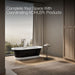 KOHLER K-29326-P5B0 Volute 63" x 28-3/8" freestanding bath with base, white - view 3