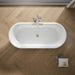 KOHLER K-29326-P5B0 Volute 63" x 28-3/8" freestanding bath with base, white - view 5