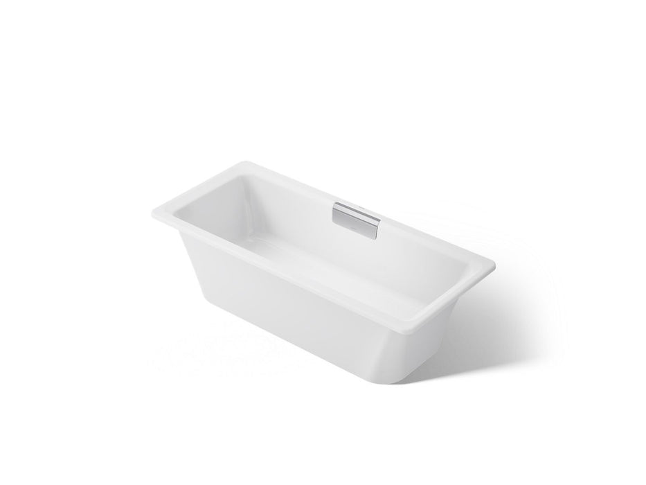 KOHLER K-29328-0 Volute 63" x 28-3/8" freestanding bath with base, white
