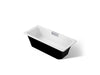 KOHLER K-29328-P5 Volute 63" x 28-3/8" freestanding bath with base, white