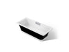 KOHLER K-29328-P5B0 Volute 63" x 28-3/8" freestanding bath with base, white
