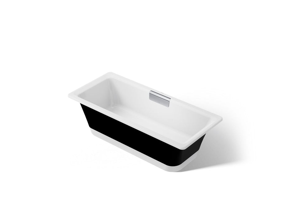 KOHLER K-29328-P5B0 Volute 63" x 28-3/8" freestanding bath with base, white