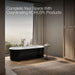 KOHLER K-29329-7 Volute 70-7/8" x 30-3/8" freestanding bath with shroud, white - view 4