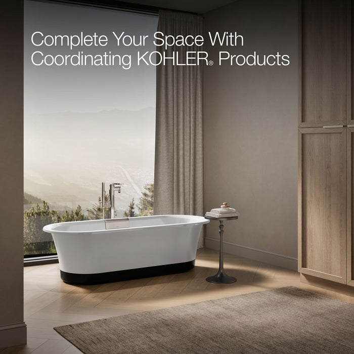 KOHLER K-29330-0B7 Volute 70-7/8" x 30-3/8" freestanding bath with base