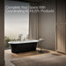KOHLER K-29330-P5 Volute 70-7/8" x 30-3/8" freestanding bath with base, white - view 4