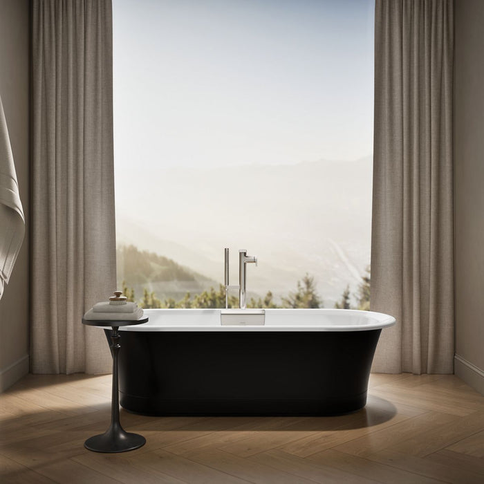 KOHLER K-29330-P5 Volute 70-7/8" x 30-3/8" freestanding bath with base, white - view 5