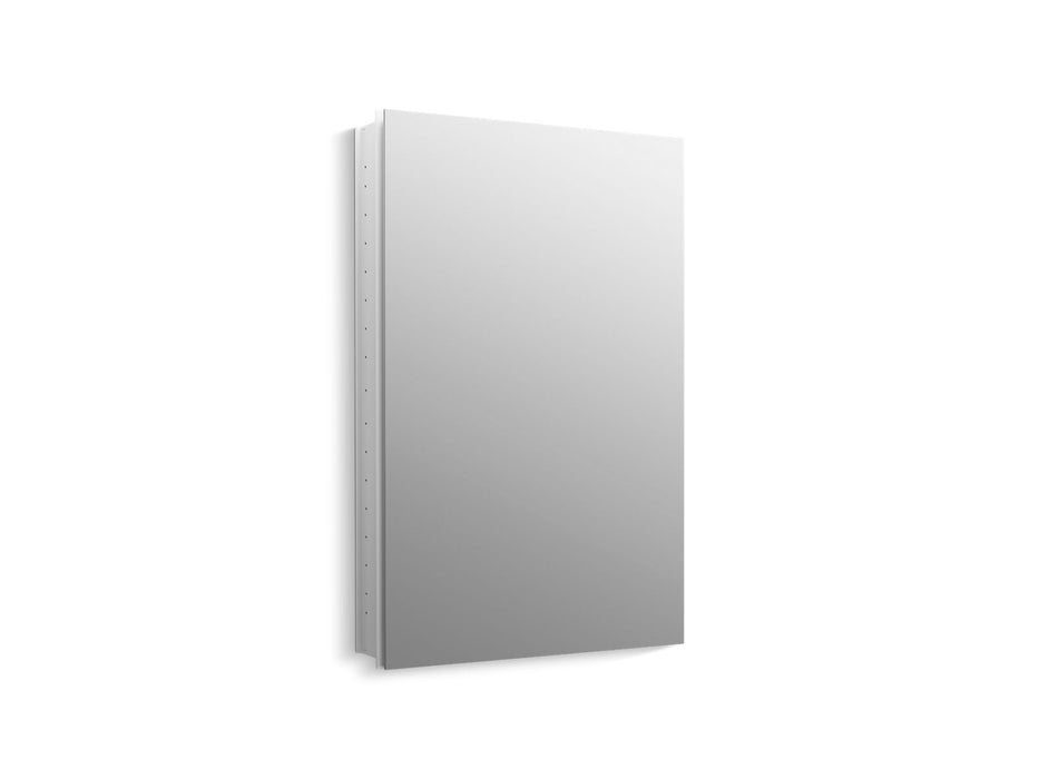 KOHLER K-2943-PG Catalan 24-1/8" W x 36-1/8" H aluminum single-door medicine cabinet with 170 degree hinge