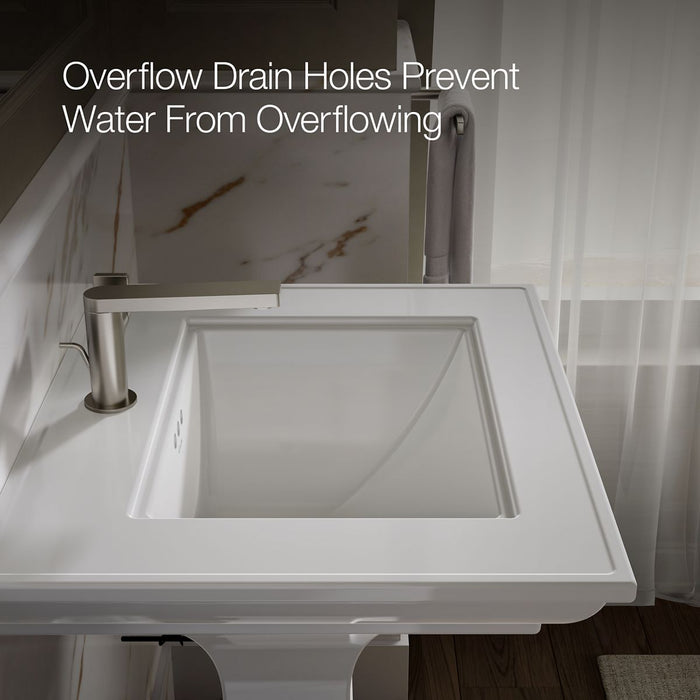 KOHLER K-29999-1 Memoirs 25" pedestal/console table bathroom sink