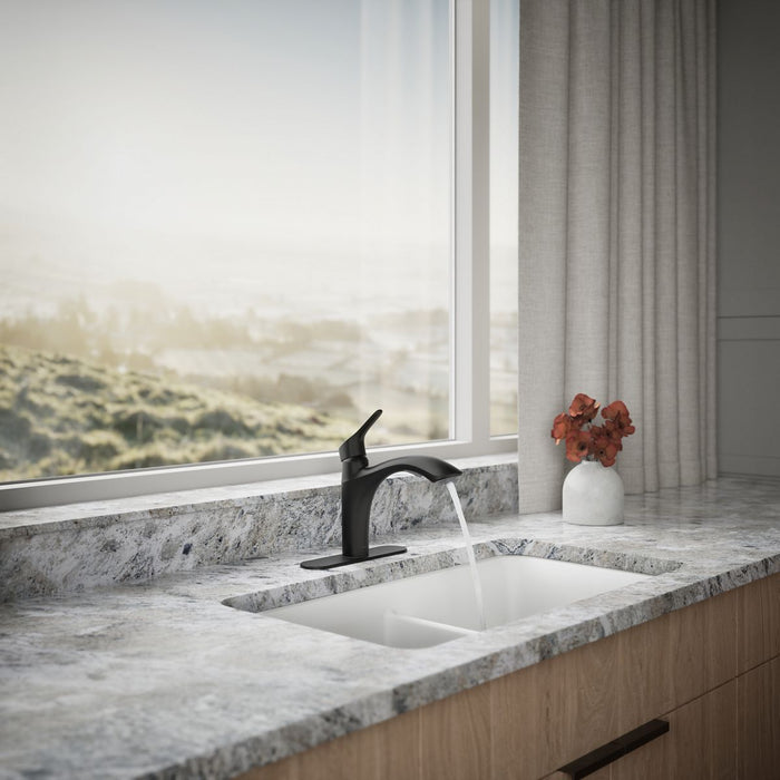 KOHLER K-30468 Rival Pull-out kitchen sink faucet with two-function sprayhead