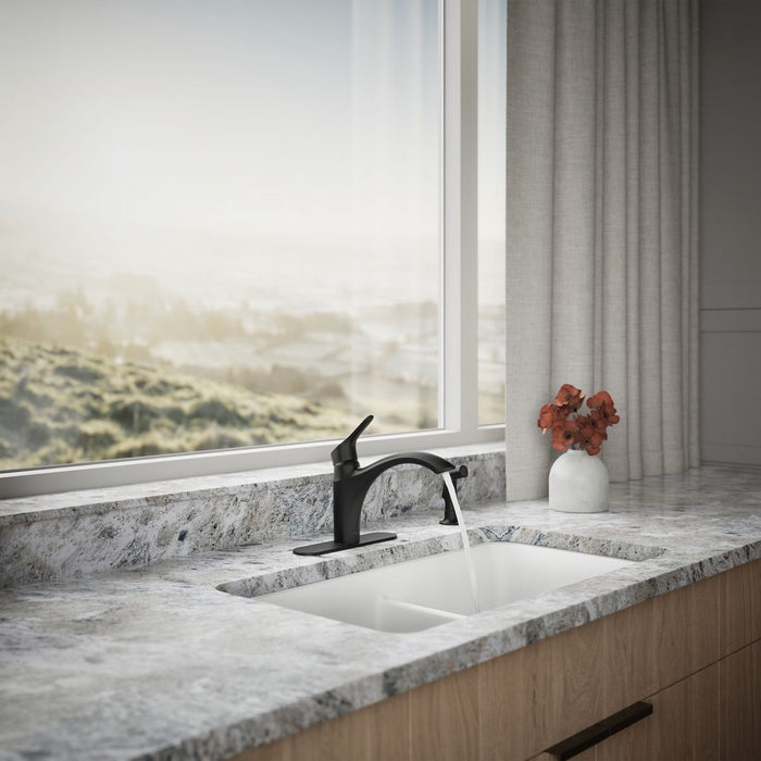 KOHLER K-30471 Rival Single-handle kitchen sink faucet with side sprayer