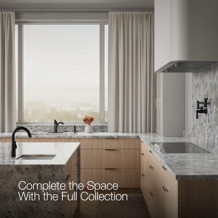 KOHLER K-30471 Rival Single-handle kitchen sink faucet with side sprayer