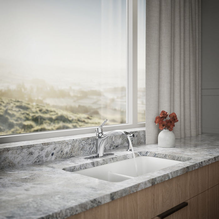 KOHLER K-30471 Rival Single-handle kitchen sink faucet with side sprayer