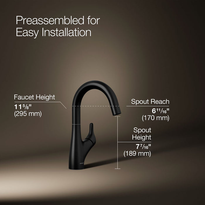 KOHLER K-30472 Rival Single-handle bar sink faucet