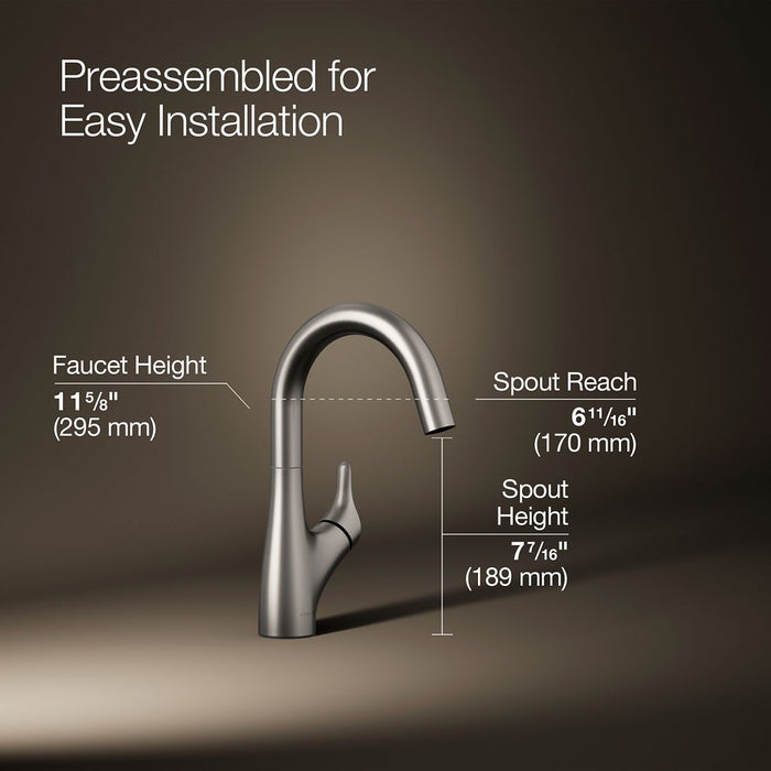 KOHLER K-30472 Rival Single-handle bar sink faucet