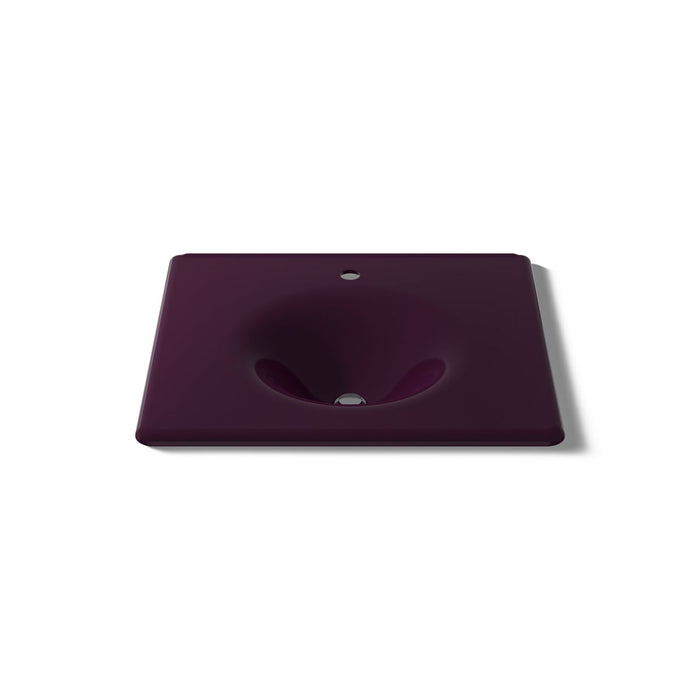 KOHLER K-3048-1 Iron/Impressions 25" Enameled cast iron vanity top with integrated round sink