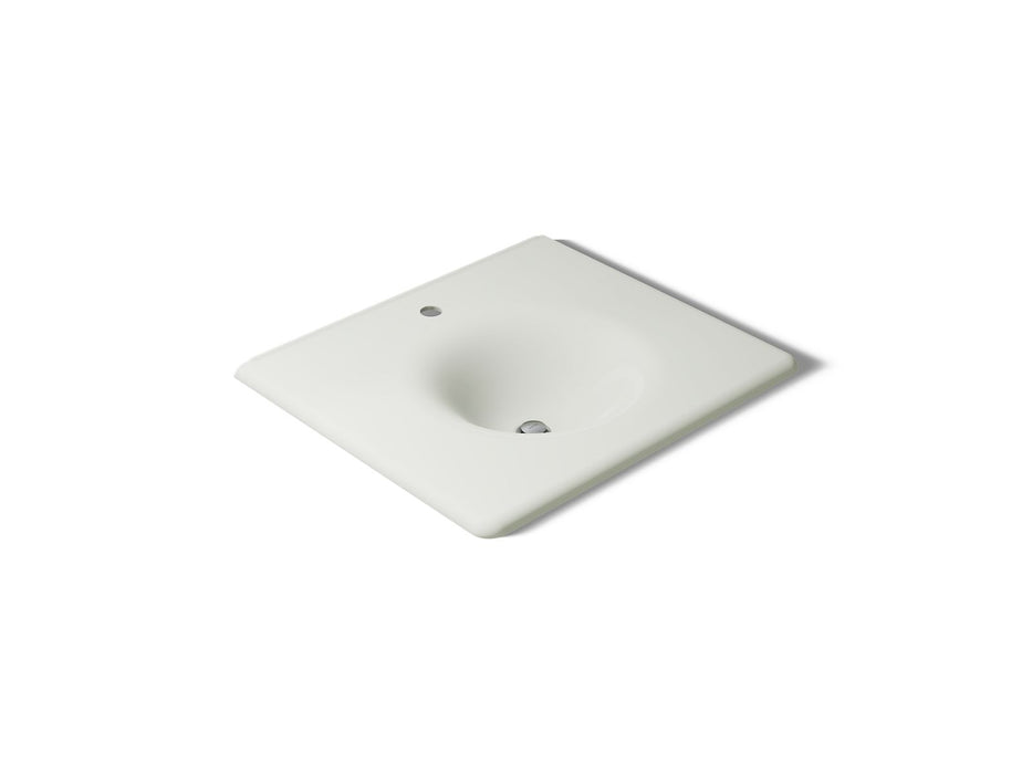KOHLER K-3048-1 Iron/Impressions 25" Enameled cast iron vanity top with integrated round sink