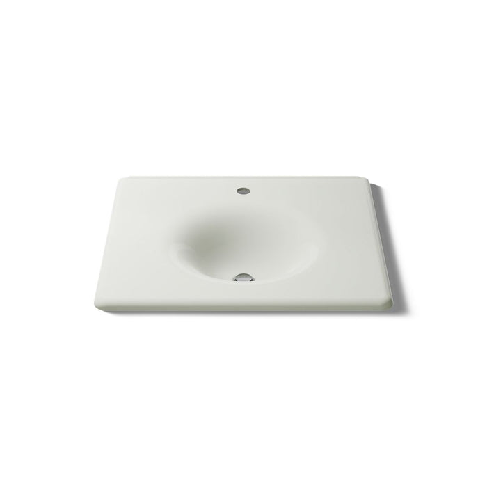 KOHLER K-3048-1 Iron/Impressions 25" Enameled cast iron vanity top with integrated round sink