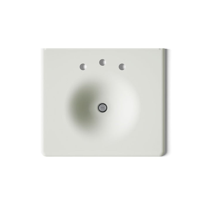 KOHLER K-3048-8 Iron/Impressions 25" Enameled cast iron vanity top with integrated round sink