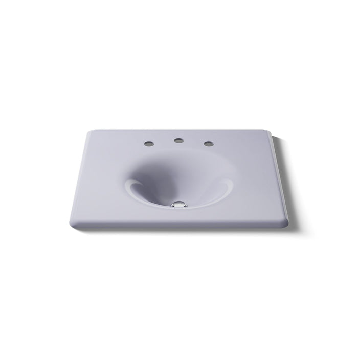 KOHLER K-3048-8 Iron/Impressions 25" Enameled cast iron vanity top with integrated round sink