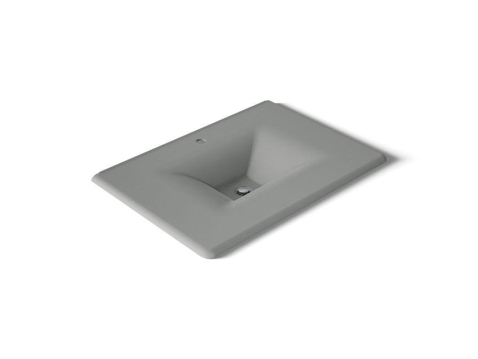 KOHLER K-3049-1 Iron/Impressions 31" Enameled cast iron vanity top with integrated rectangular sink