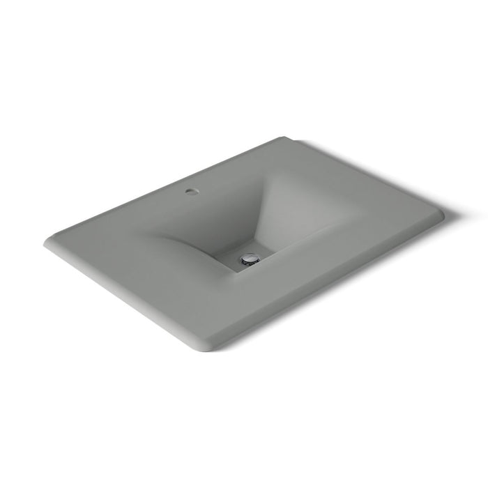 KOHLER K-3049-1 Iron/Impressions 31" Enameled cast iron vanity top with integrated rectangular sink